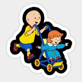 caillou news 5 Sticker